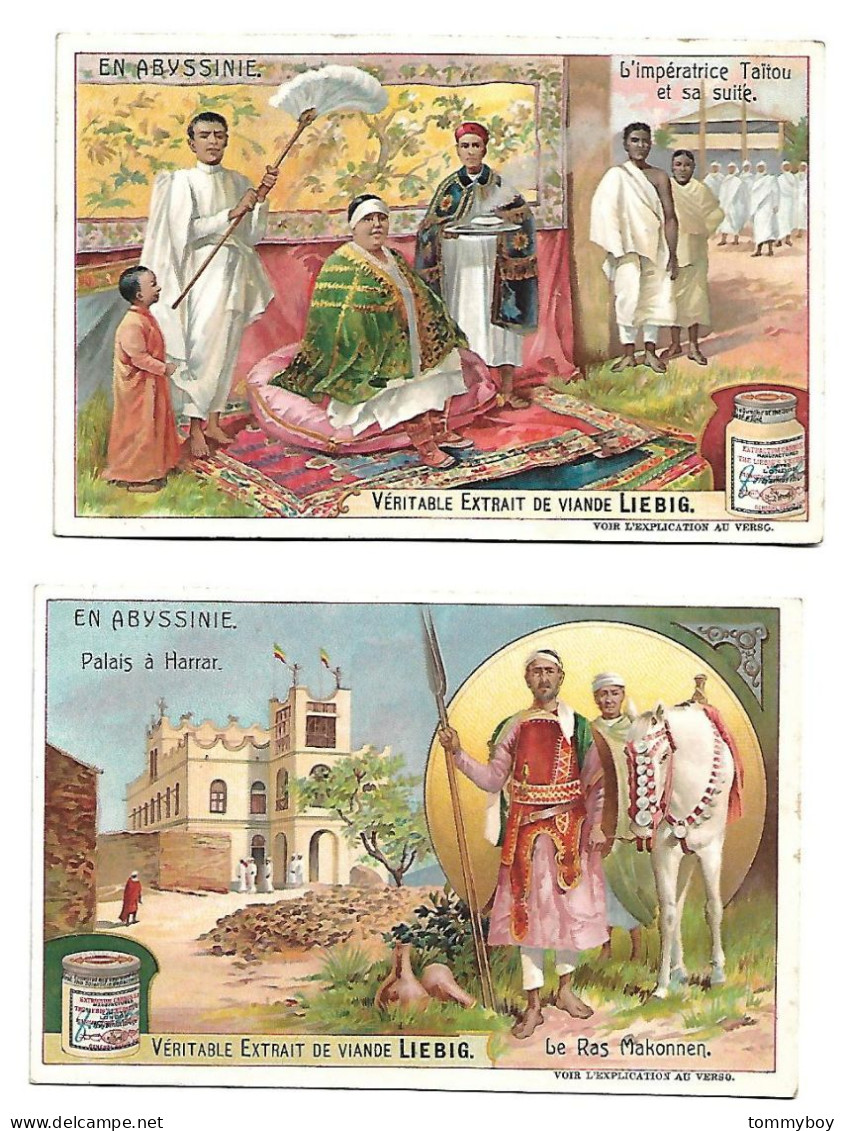 S 843, Liebig 6 Cards, En Abyssinie (ref B22) - Liebig