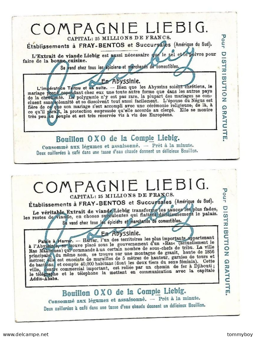 S 843, Liebig 6 Cards, En Abyssinie (ref B22) - Liebig