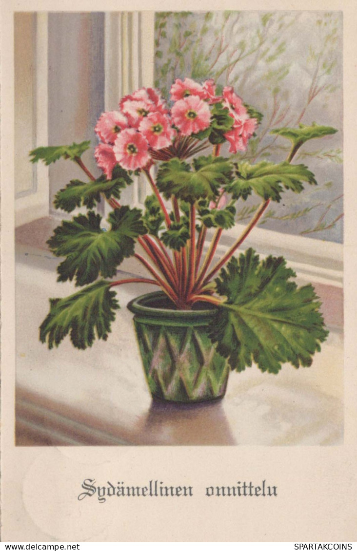 FLEURS Vintage Carte Postale CPA #PKE550.FR - Flowers