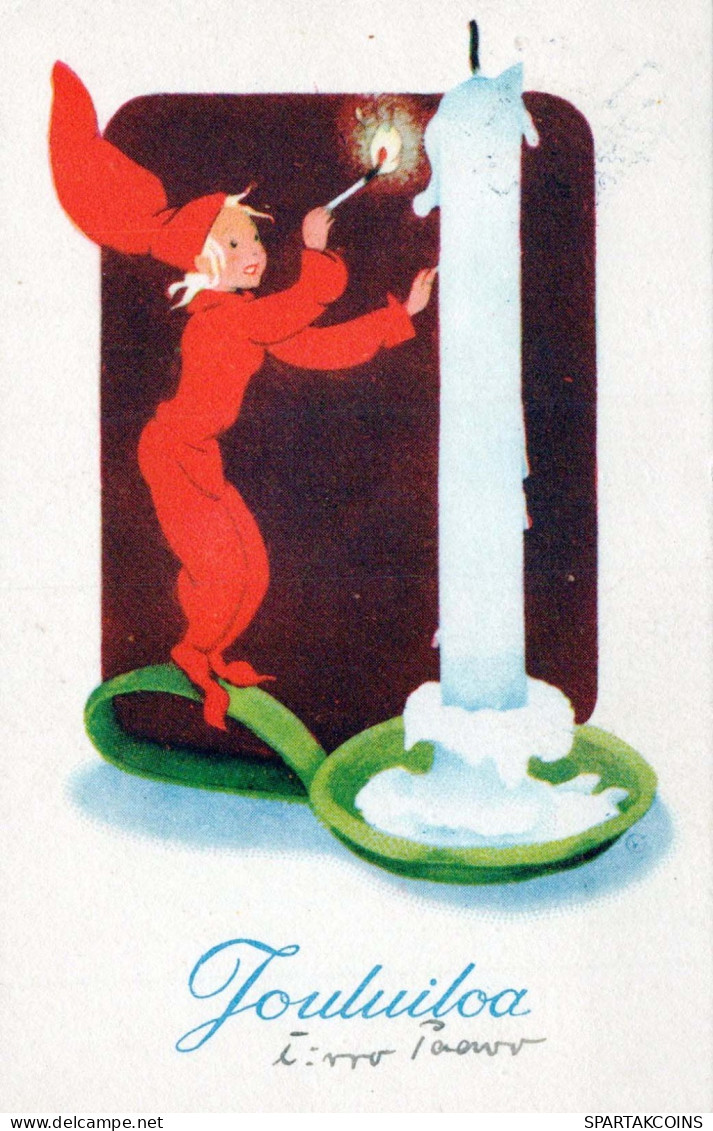 Bonne Année Noël ENFANTS Vintage Carte Postale CPSMPF #PKD223.FR - Nouvel An