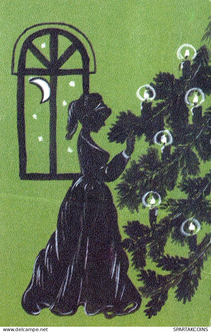 Bonne Année Noël ENFANTS Vintage Carte Postale CPSMPF #PKD596.FR - Nouvel An