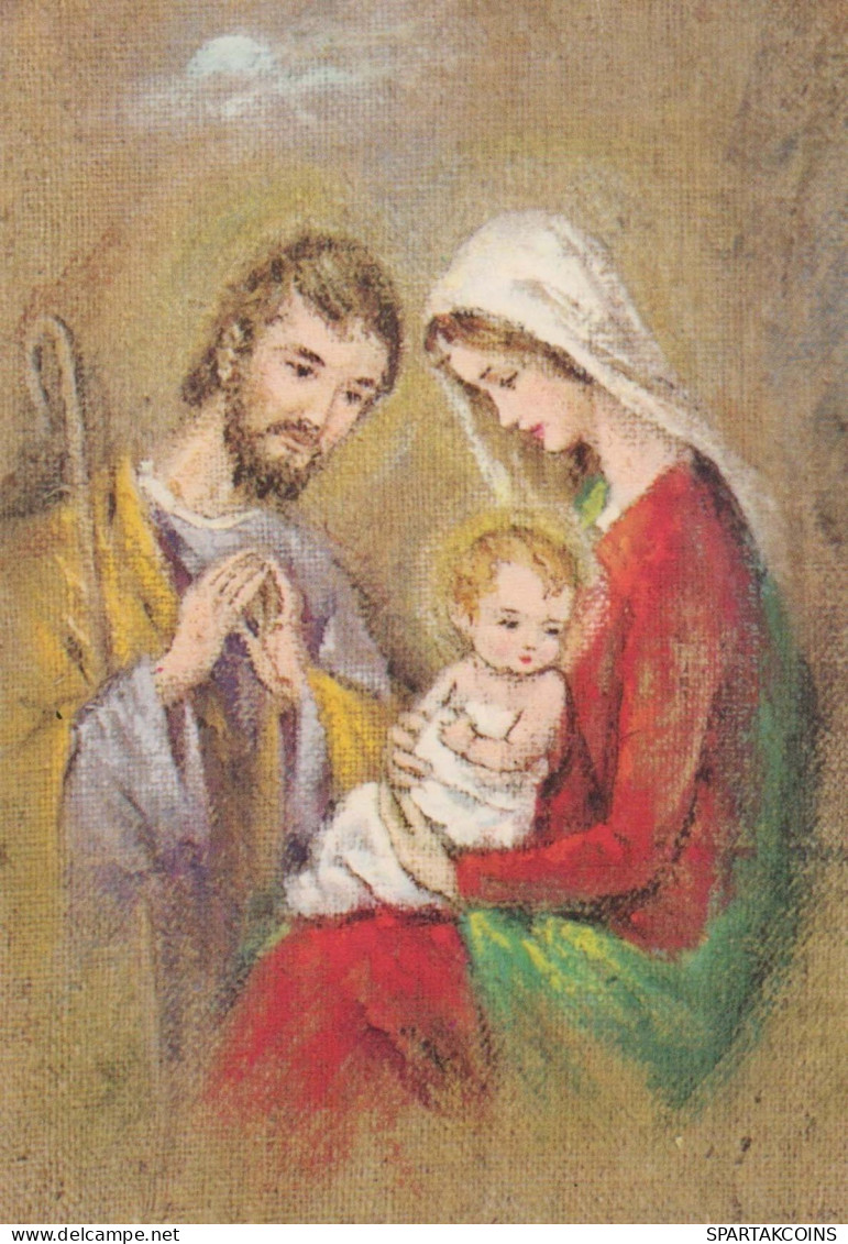 Vierge Marie Madone Bébé JÉSUS Noël Religion Vintage Carte Postale CPSM #PBP920.FR - Jungfräuliche Marie Und Madona