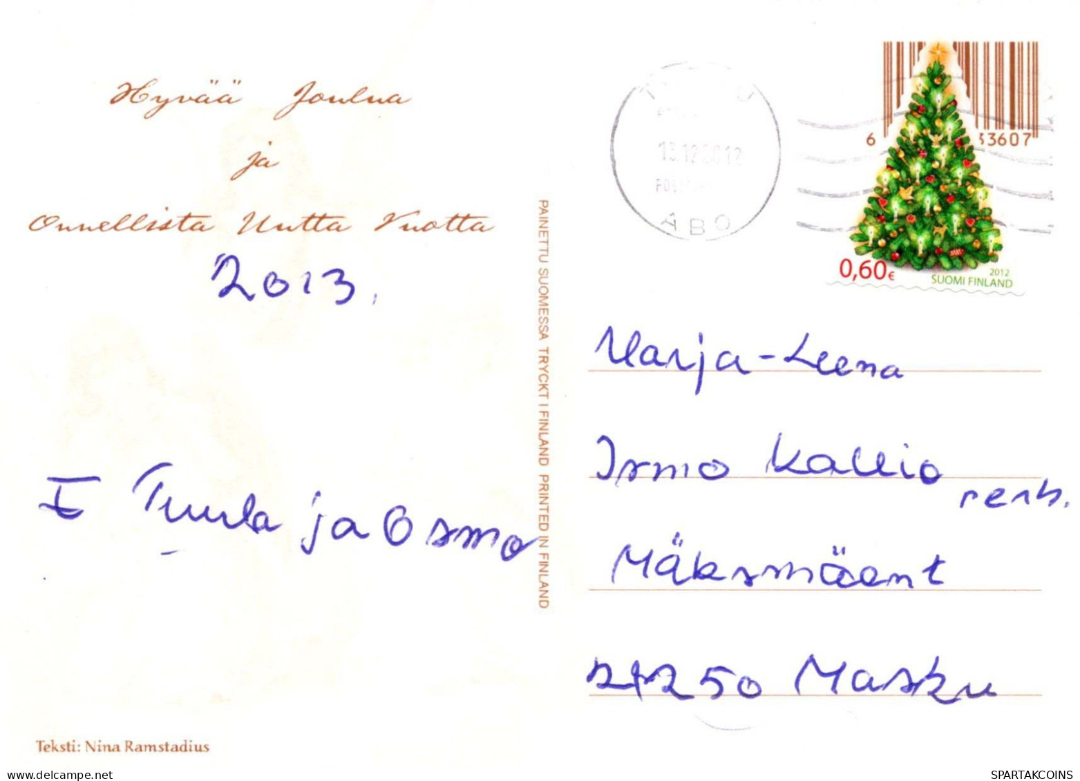 ANGE Noël Vintage Carte Postale CPSM #PBP348.FR - Anges