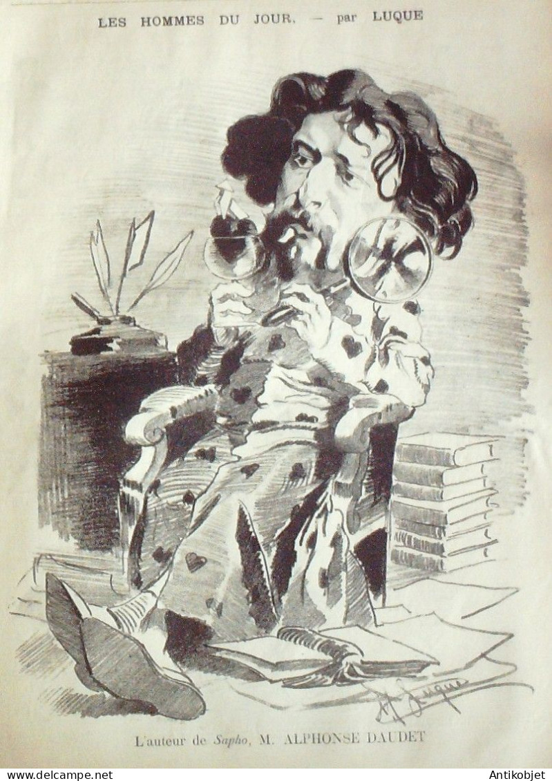La Caricature 1884 N°241 Science Pour Rire Physique Draner Daudet Par Luque Trock - Tijdschriften - Voor 1900