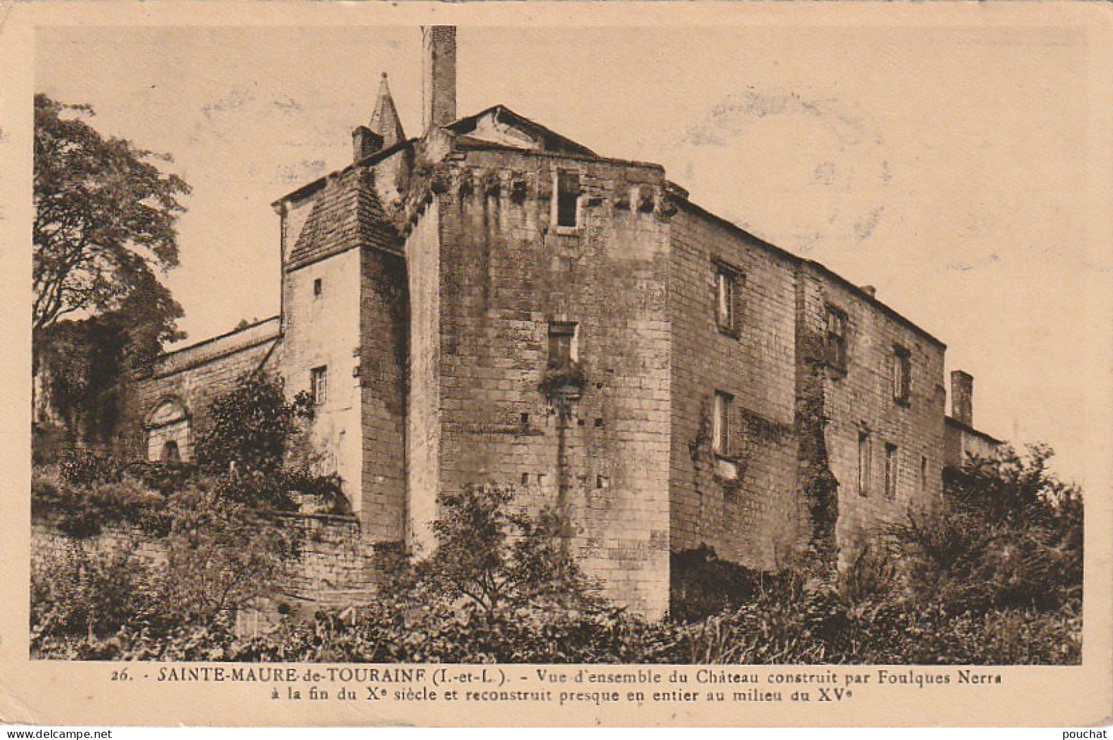 DE 11 -(37) SAINTE MAURE DE TOURAINE  -  VUE D ' ENSEMBLE DU CHATEAU  -  2 SCANS - Otros & Sin Clasificación