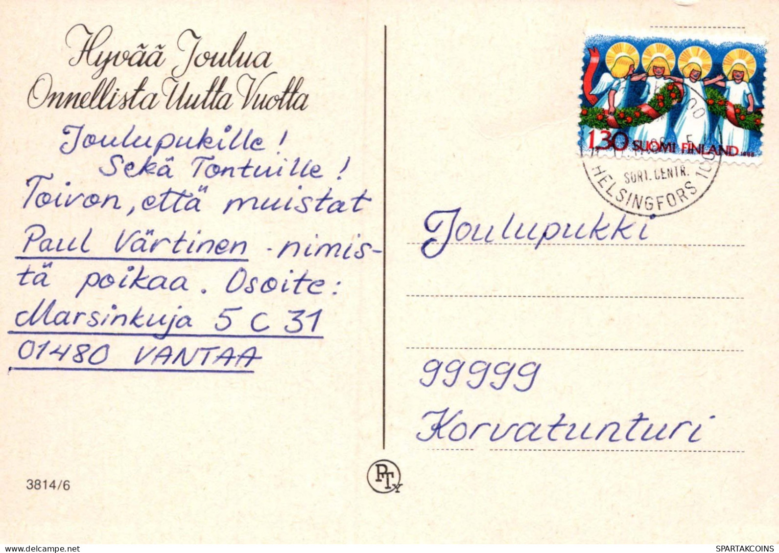 Buon Anno Natale CANDELA Vintage Cartolina CPSM #PAV871.IT - Nouvel An