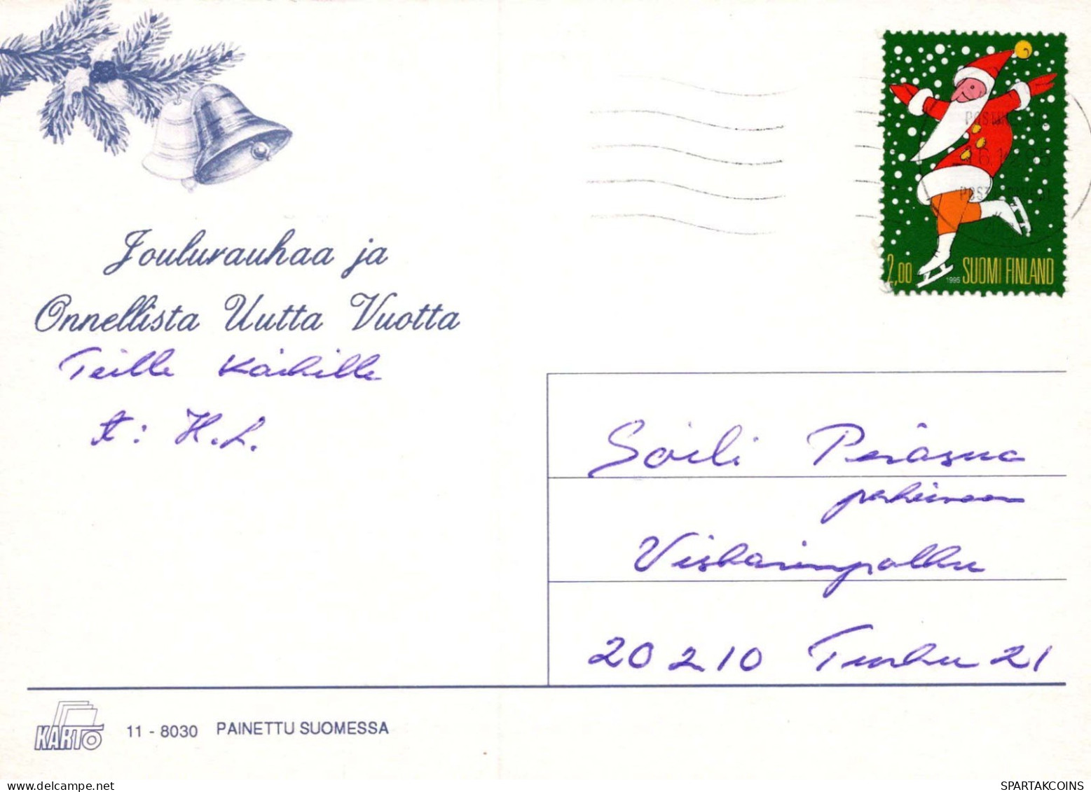 Buon Anno Natale CANDELA Vintage Cartolina CPSM #PAV931.IT - Nouvel An