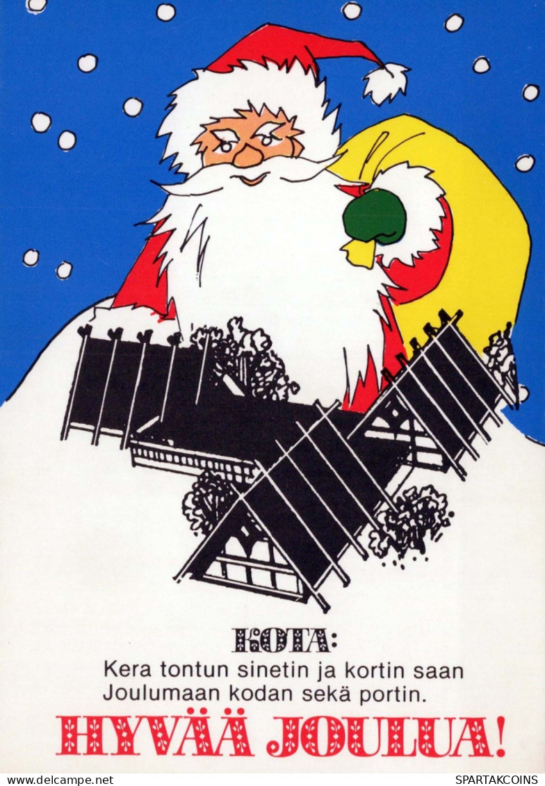 Buon Anno Natale GNOME Vintage Cartolina CPSM #PAU469.IT - New Year