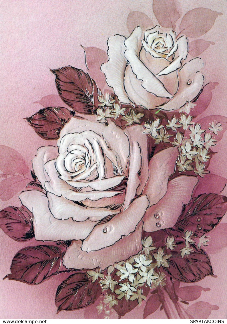 FIORI Vintage Cartolina CPSM #PAS031.IT - Flowers