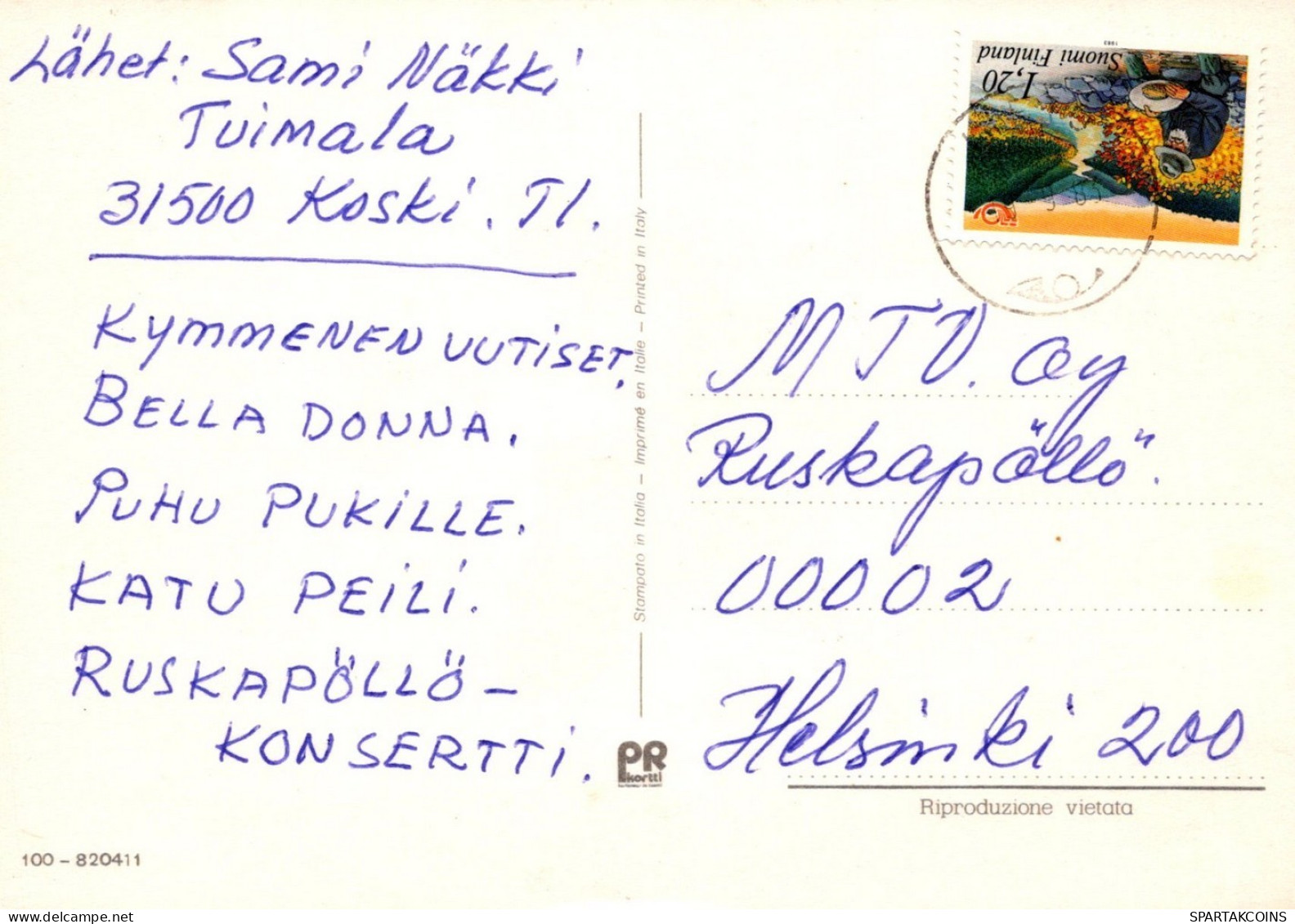 GATTO KITTY Animale Vintage Cartolina CPSM #PAM484.IT - Chats