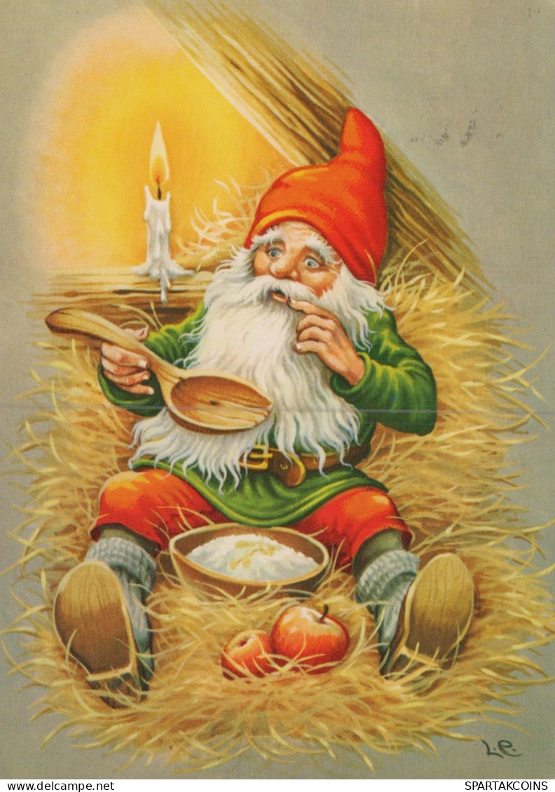 BABBO NATALE Natale Vintage Cartolina CPSM #PAK981.IT - Santa Claus