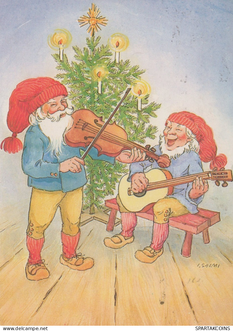 BABBO NATALE Natale Vintage Cartolina CPSM #PAK072.IT - Kerstman