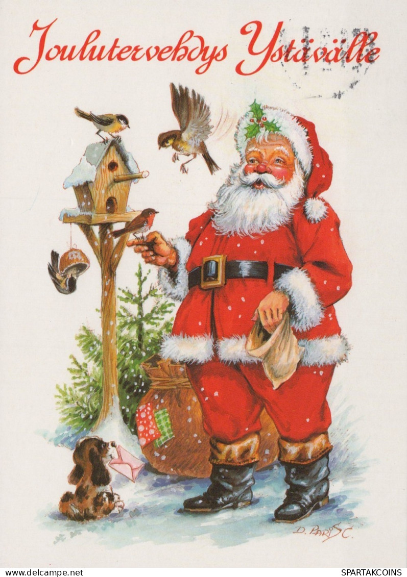 BABBO NATALE Natale Vintage Cartolina CPSM #PAK217.IT - Kerstman