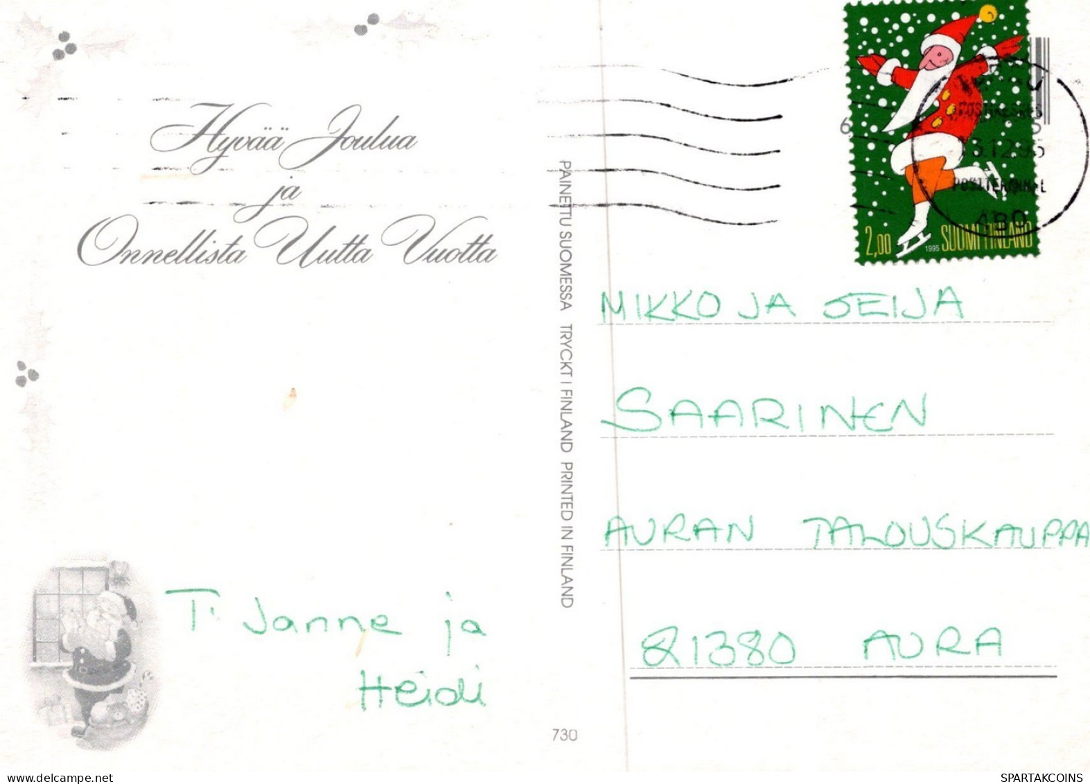 BABBO NATALE Natale Vintage Cartolina CPSM #PAK217.IT - Kerstman