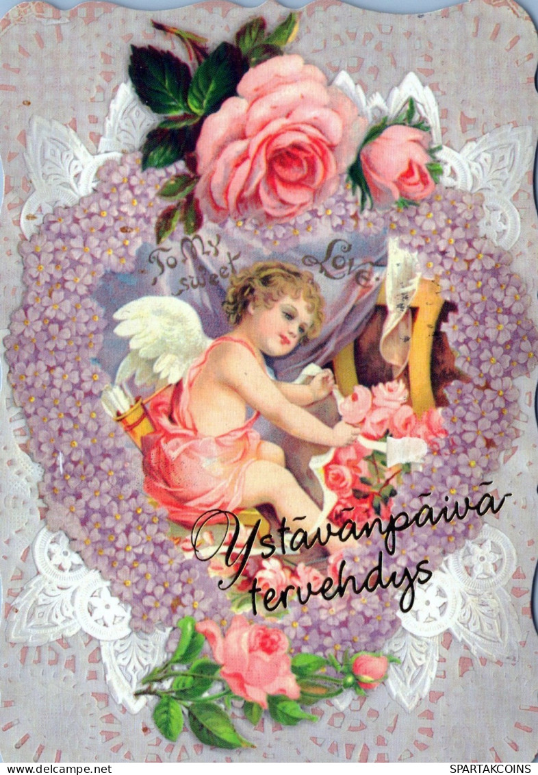 ANGELO Buon Anno Natale Vintage Cartolina CPSM #PAJ133.IT - Angels