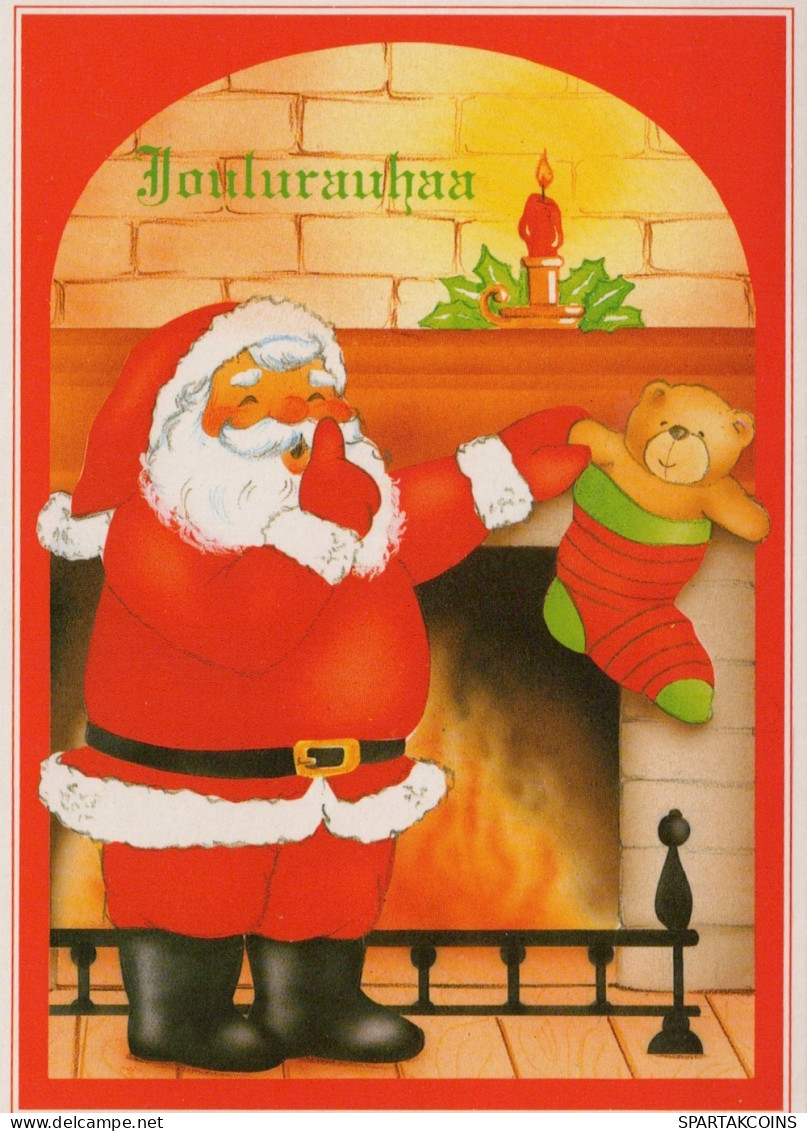 BABBO NATALE Natale Vintage Cartolina CPSM #PAK150.IT - Kerstman