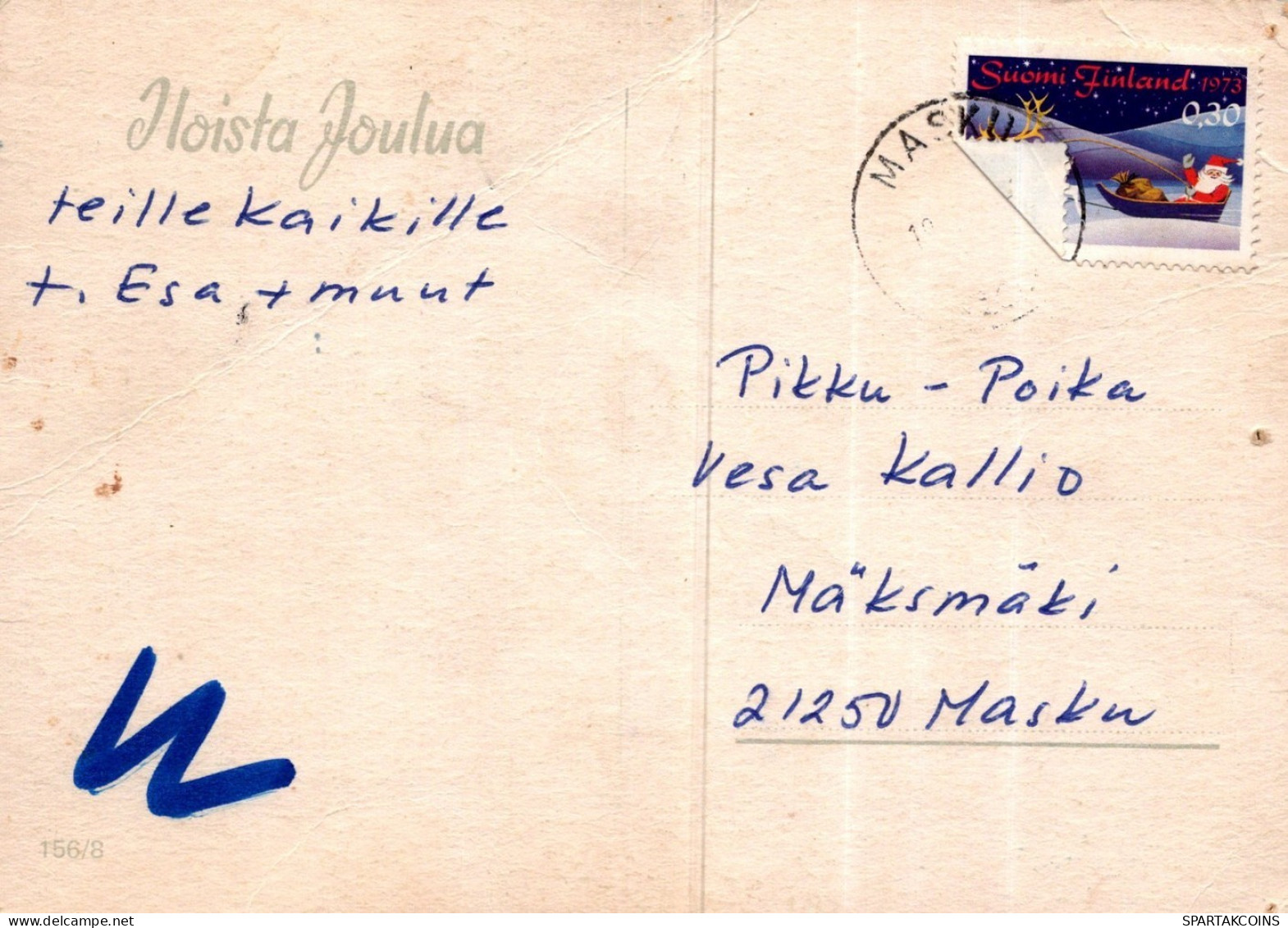 BABBO NATALE Natale Vintage Cartolina CPSM #PAK438.IT - Santa Claus