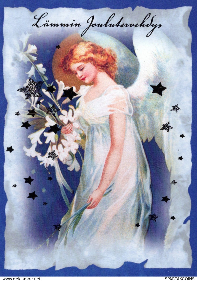 ANGELO Buon Anno Natale Vintage Cartolina CPSM #PAH691.IT - Angels