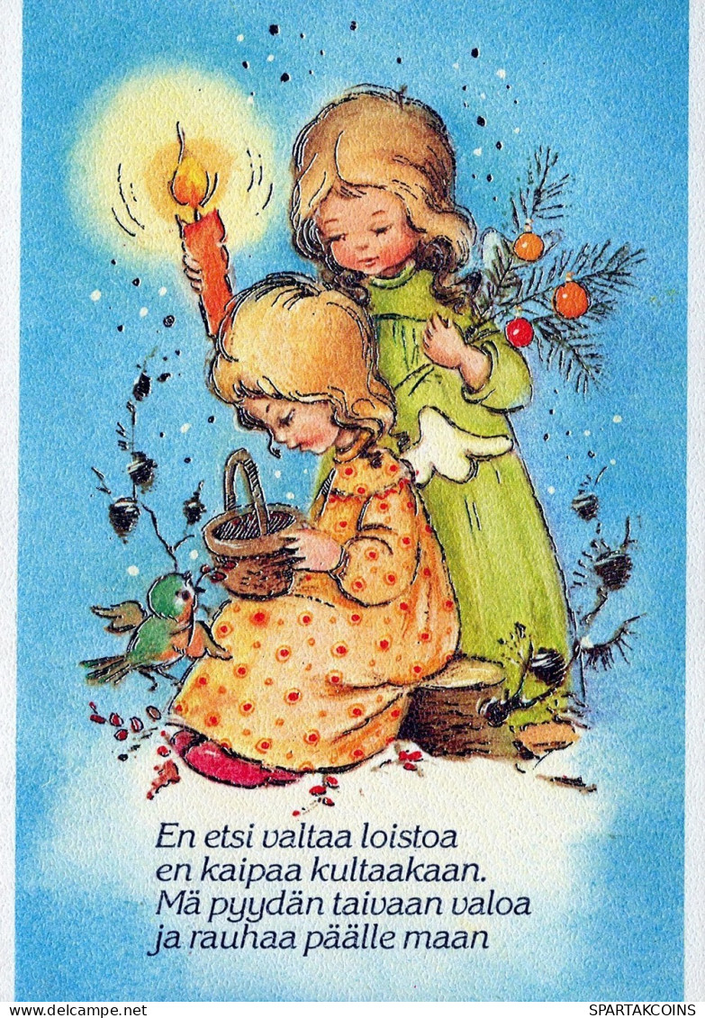 ANGELO Buon Anno Natale Vintage Cartolina CPSM #PAH942.IT - Engel