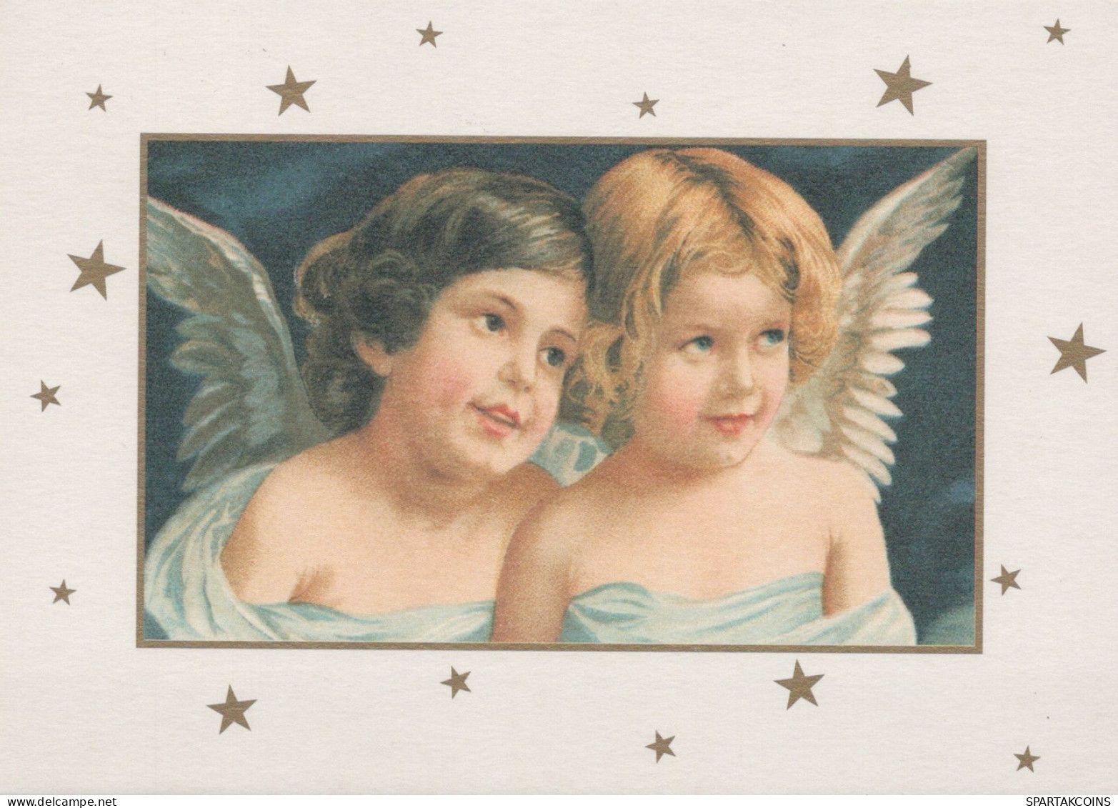 ANGELO Buon Anno Natale Vintage Cartolina CPSM #PAH448.IT - Angeli