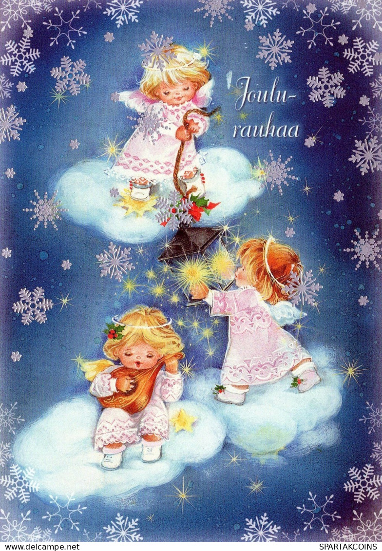 ANGELO Buon Anno Natale Vintage Cartolina CPSM #PAH188.IT - Anges