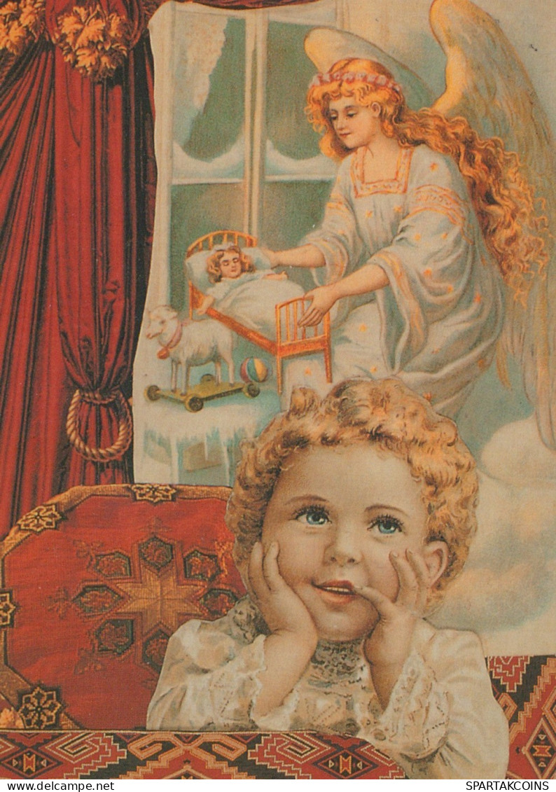 ANGELO Buon Anno Natale Vintage Cartolina CPSM #PAH252.IT - Angels