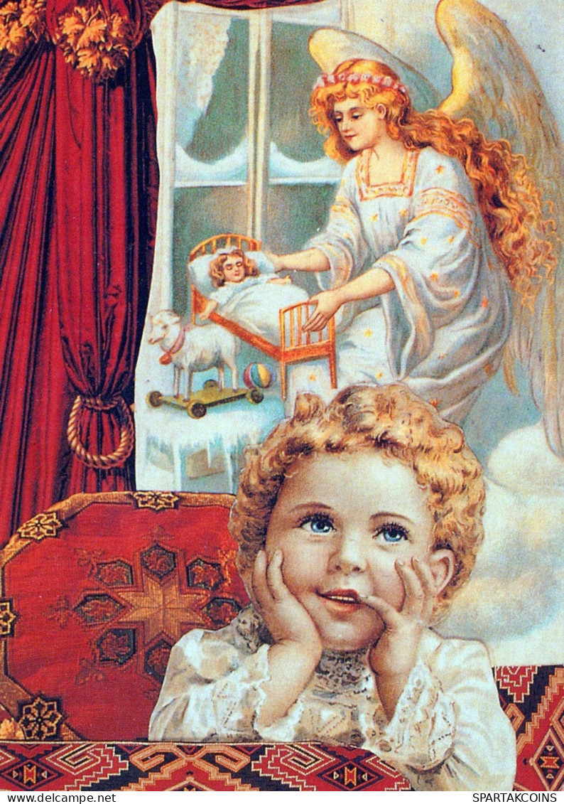 ANGELO Buon Anno Natale Vintage Cartolina CPSM #PAH252.IT - Anges