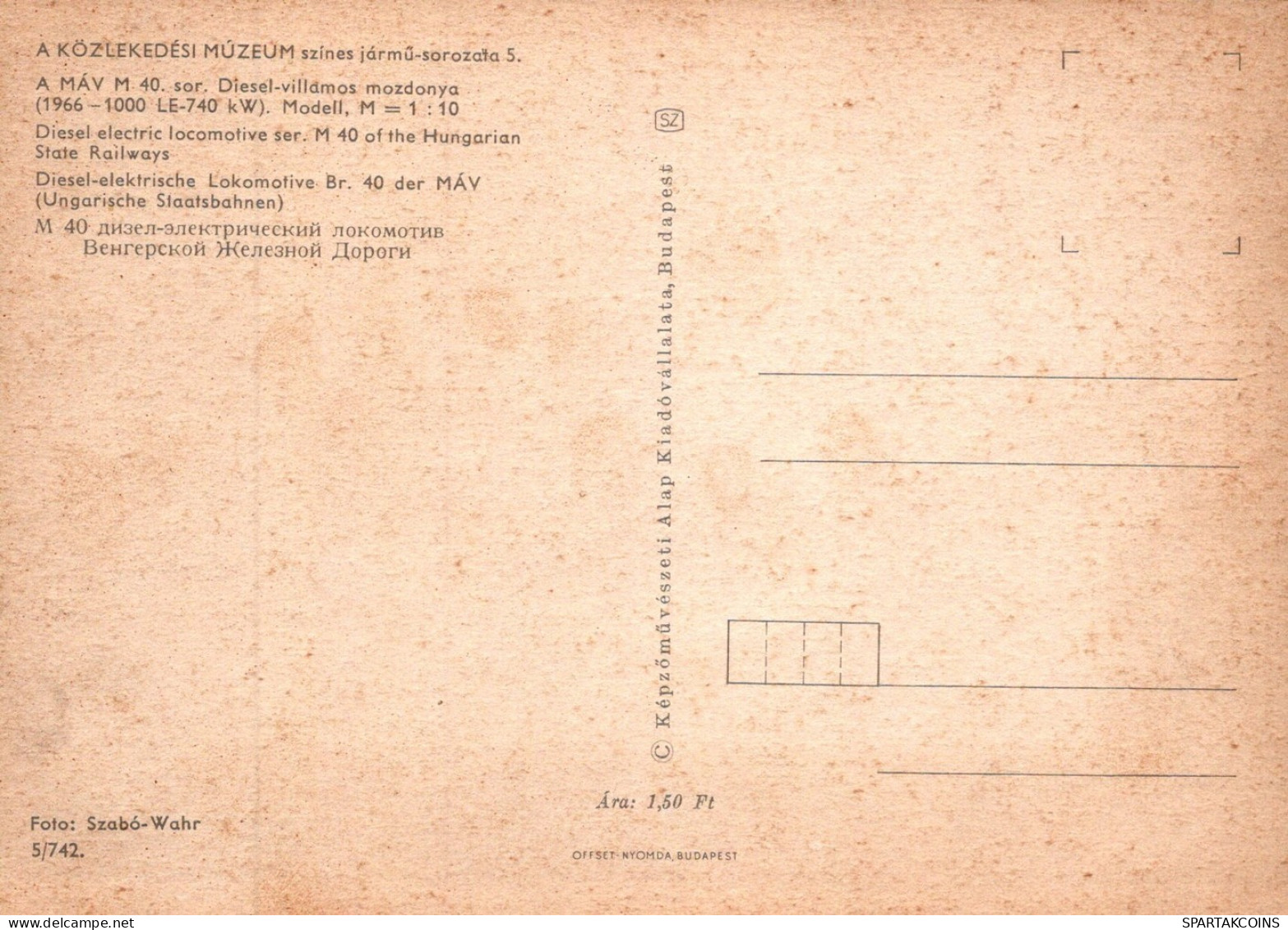 TRENO TRASPORTO FERROVIARIO Vintage Cartolina CPSM #PAA744.IT - Trains