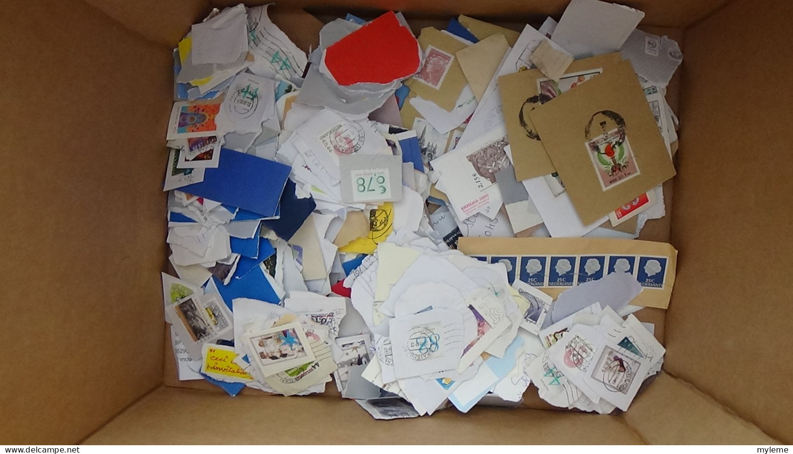 BC002 Carton  6,8 Kg De Timbres Sur Fragments De Divers Pays . Du Bon Temps à Passer. - Vrac (min 1000 Timbres)