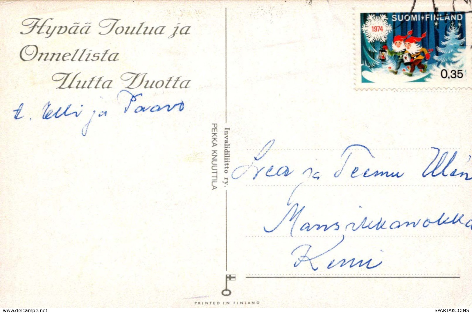 Neujahr Weihnachten KERZE Vintage Ansichtskarte Postkarte CPSMPF #PKD972.DE - New Year