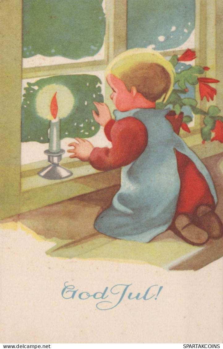 Neujahr Weihnachten KINDER Vintage Ansichtskarte Postkarte CPSMPF #PKD842.DE - New Year