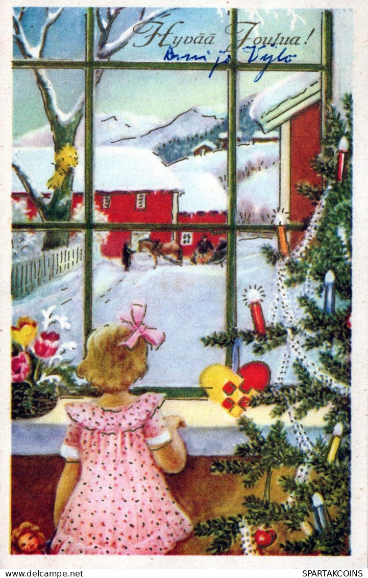 Neujahr Weihnachten KINDER Vintage Ansichtskarte Postkarte CPSMPF #PKD102.DE - New Year