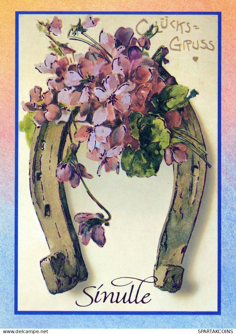 FLOWERS Vintage Ansichtskarte Postkarte CPSM #PBZ739.DE - Blumen