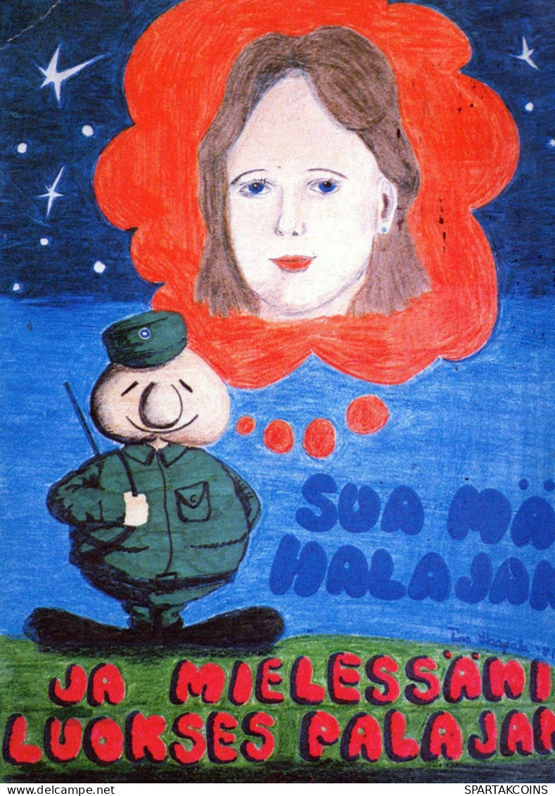 SOLDAT HUMOR Militaria Vintage Ansichtskarte Postkarte CPSM #PBV828.DE - Humoristiques