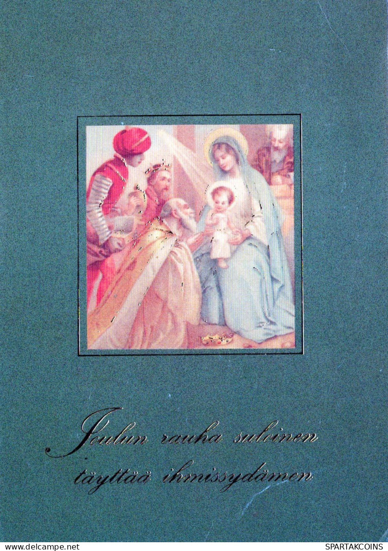 Jungfrau Maria Madonna Jesuskind Weihnachten Religion Vintage Ansichtskarte Postkarte CPSM #PBP991.DE - Virgen Mary & Madonnas