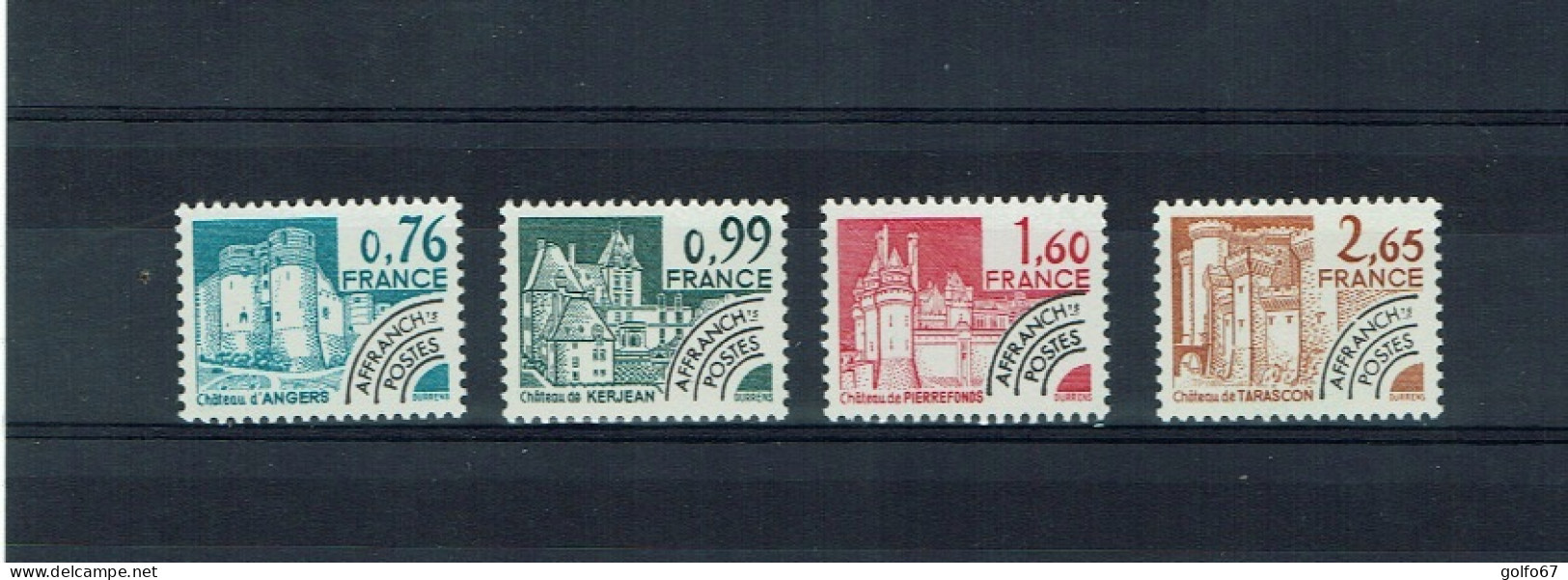 FRANCE Préoblitérés 1980 Y&T N° 166 à 169 NEUF** (79091) - 1964-1988