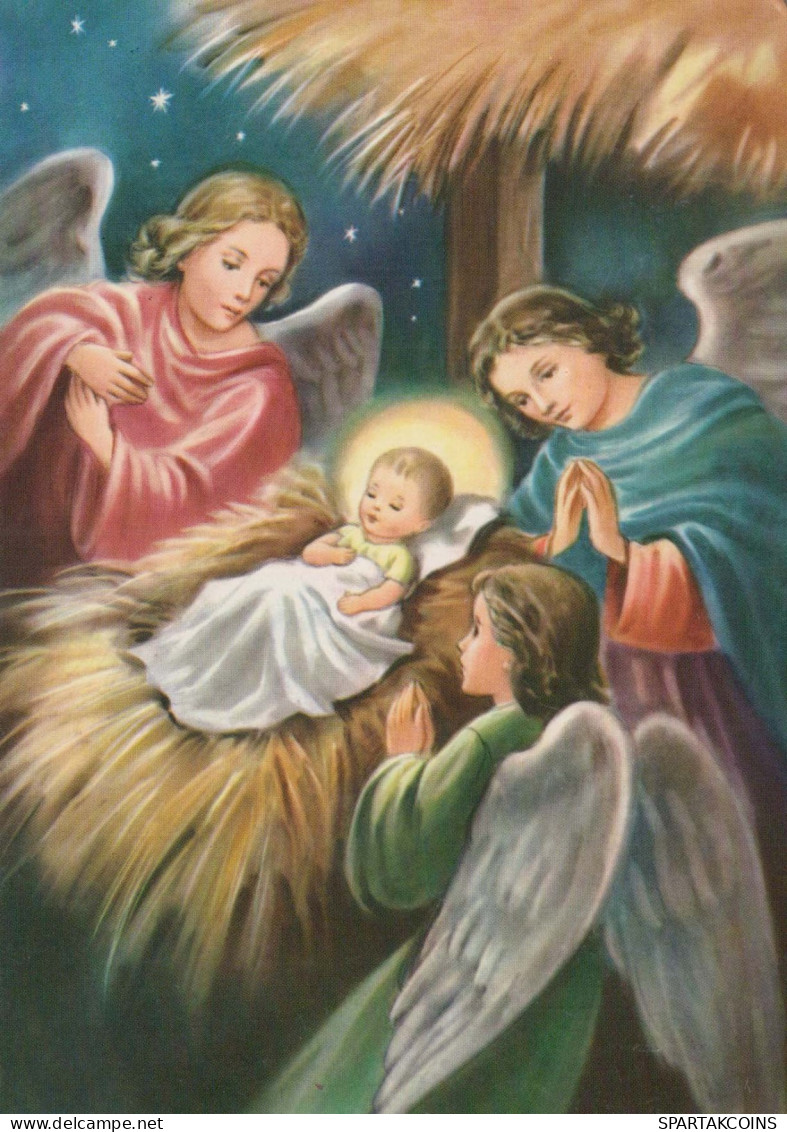 ENGEL Weihnachten Jesuskind Vintage Ansichtskarte Postkarte CPSM #PBP350.DE - Angeli