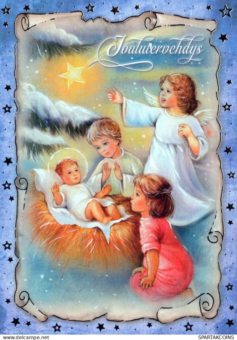 ENGEL Weihnachten Vintage Ansichtskarte Postkarte CPSM #PBP541.DE - Engel