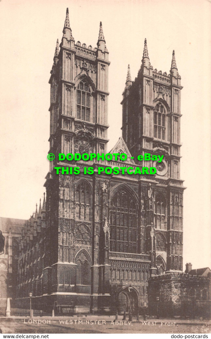 R538311 London. Westminster Abbey. West Front. C. F. Castles Lesco Series - Otros & Sin Clasificación