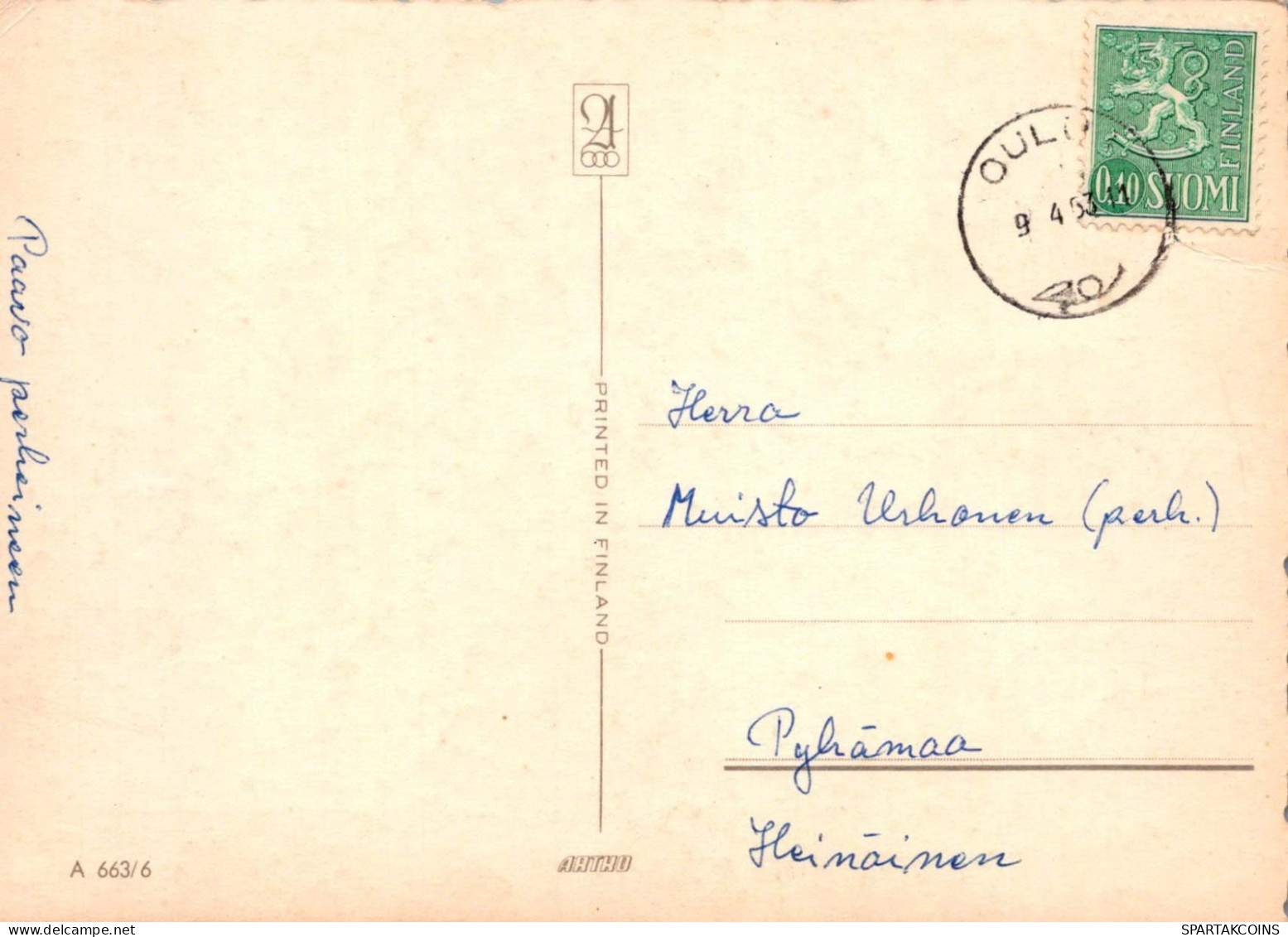 OSTERN HUHN EI Vintage Ansichtskarte Postkarte CPSM #PBO601.DE - Pâques