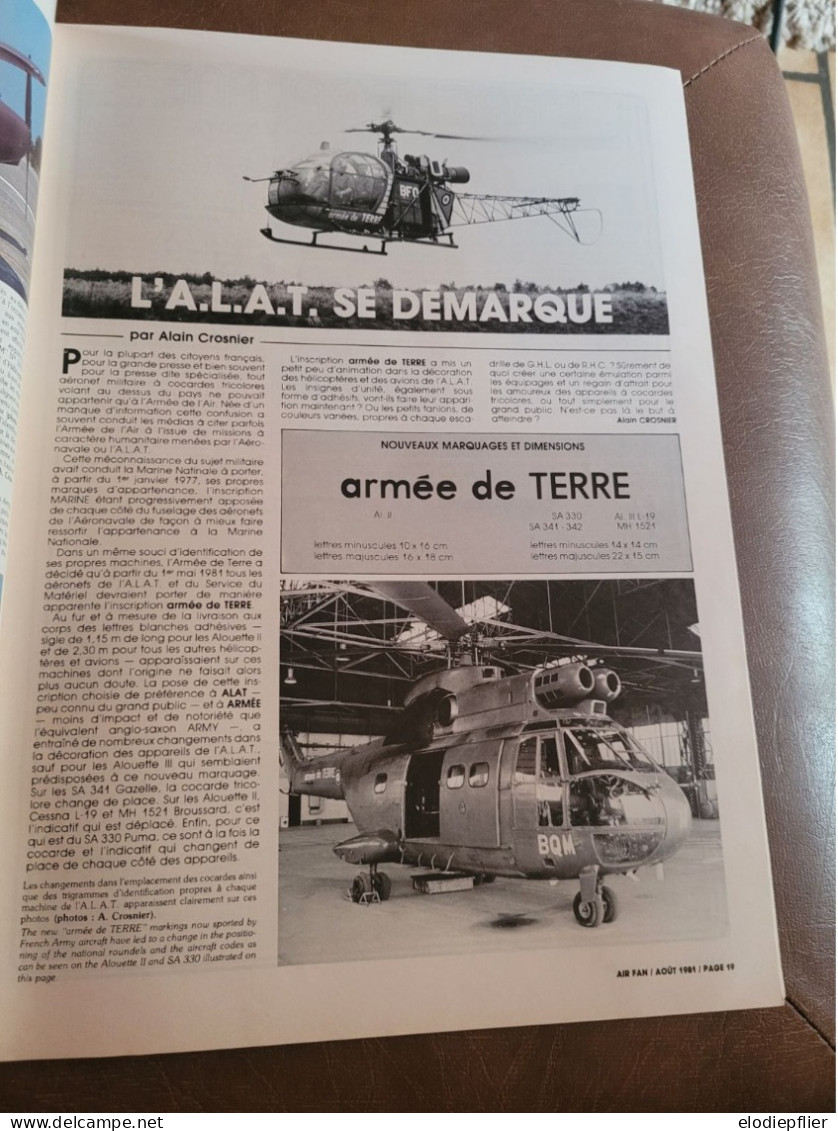 Air Fan N°34. Août 1981. Le Mensuel De L'aéronautique Militaries Internationale - Aviación