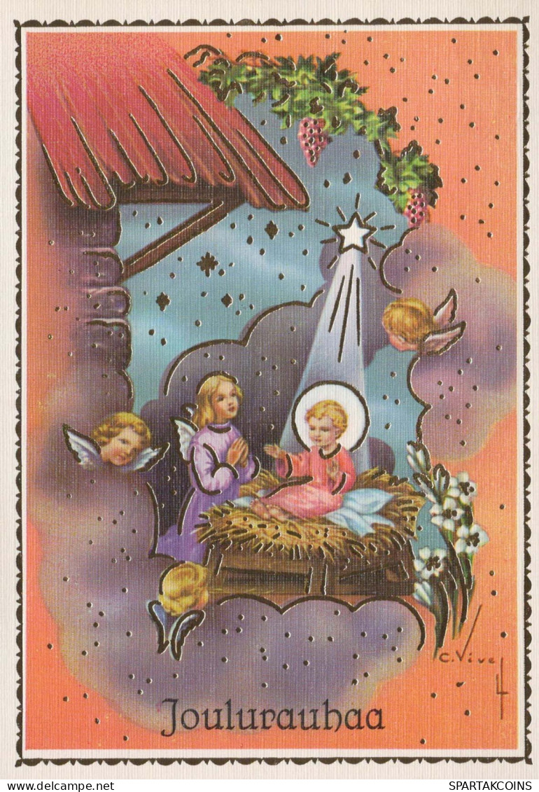 ENGEL Weihnachten Jesuskind Vintage Ansichtskarte Postkarte CPSM #PBP286.DE - Anges