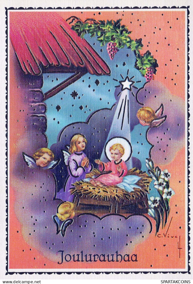 ENGEL Weihnachten Jesuskind Vintage Ansichtskarte Postkarte CPSM #PBP286.DE - Angels