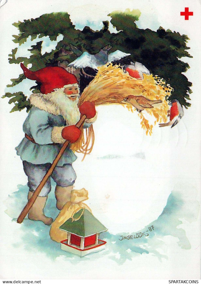 WEIHNACHTSMANN SANTA CLAUS Neujahr Weihnachten Vintage Ansichtskarte Postkarte CPSM #PBL101.DE - Santa Claus