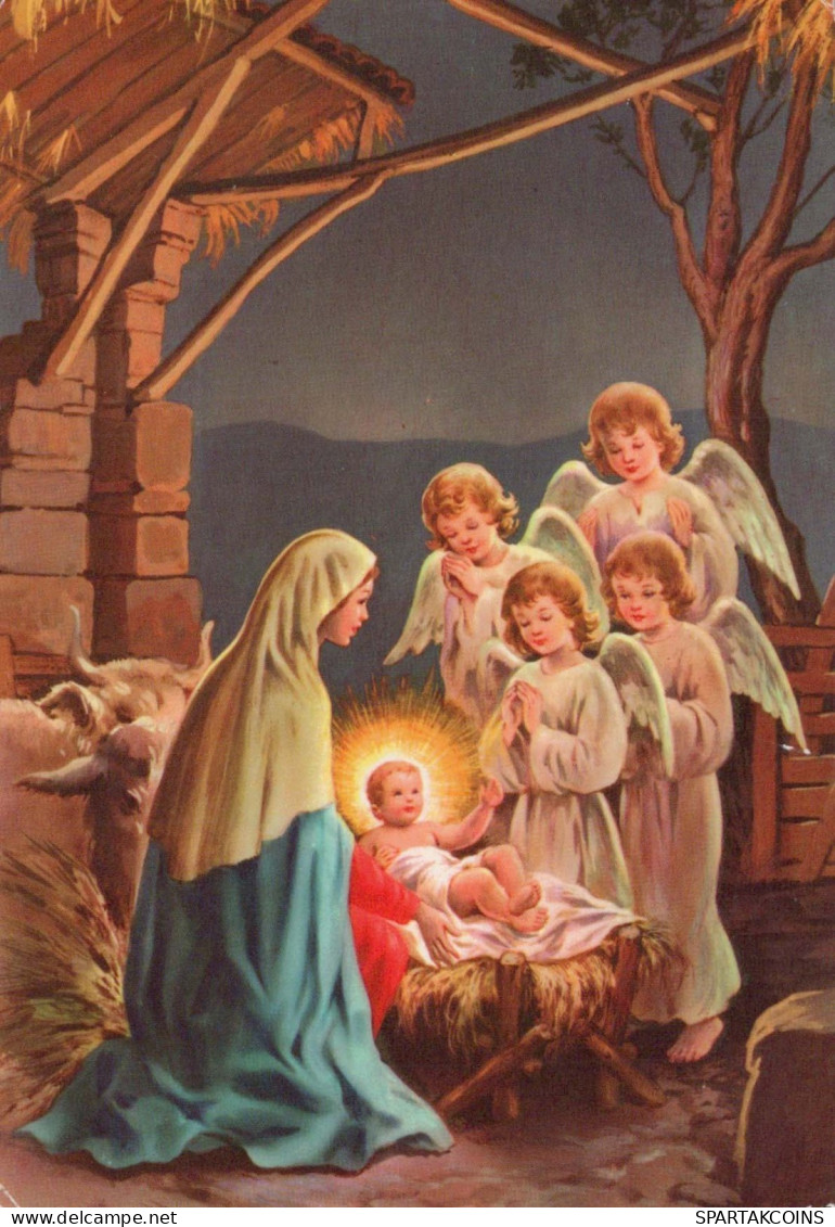 ENGEL Jesuskind Weihnachten Vintage Ansichtskarte Postkarte CPSM #PBB961.DE - Anges