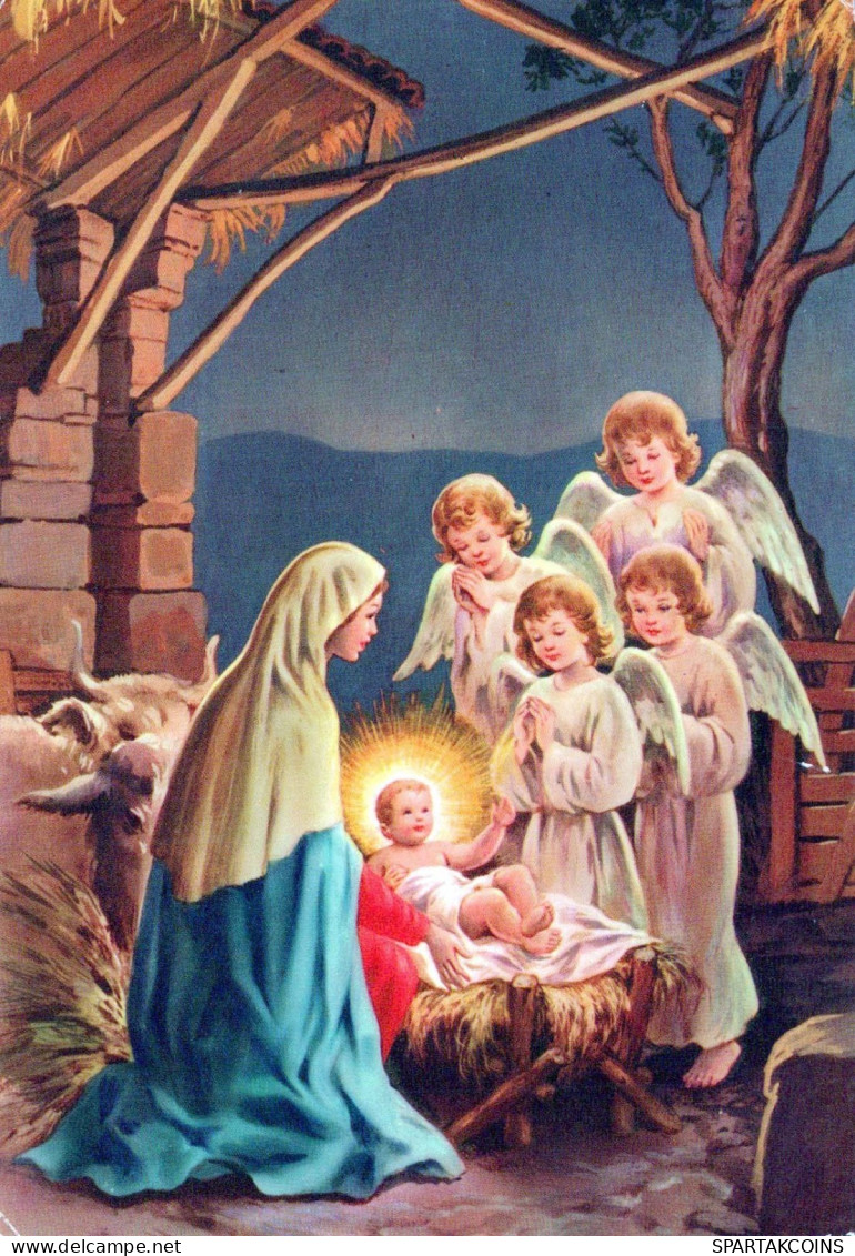 ENGEL Jesuskind Weihnachten Vintage Ansichtskarte Postkarte CPSM #PBB961.DE - Anges