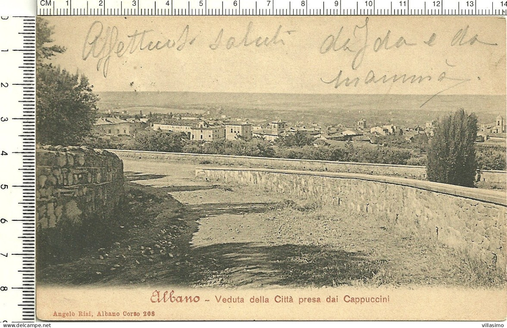 ROMA - ALBANO - VEDUTA DELLA CITTÀ PRESA DAI CAPPUCCINI - F.P. - VG.  1903 - Viste Panoramiche, Panorama