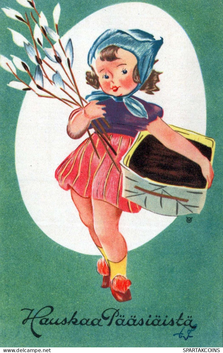 PASQUA BAMBINO Vintage Cartolina CPA #PKE299.IT - Easter