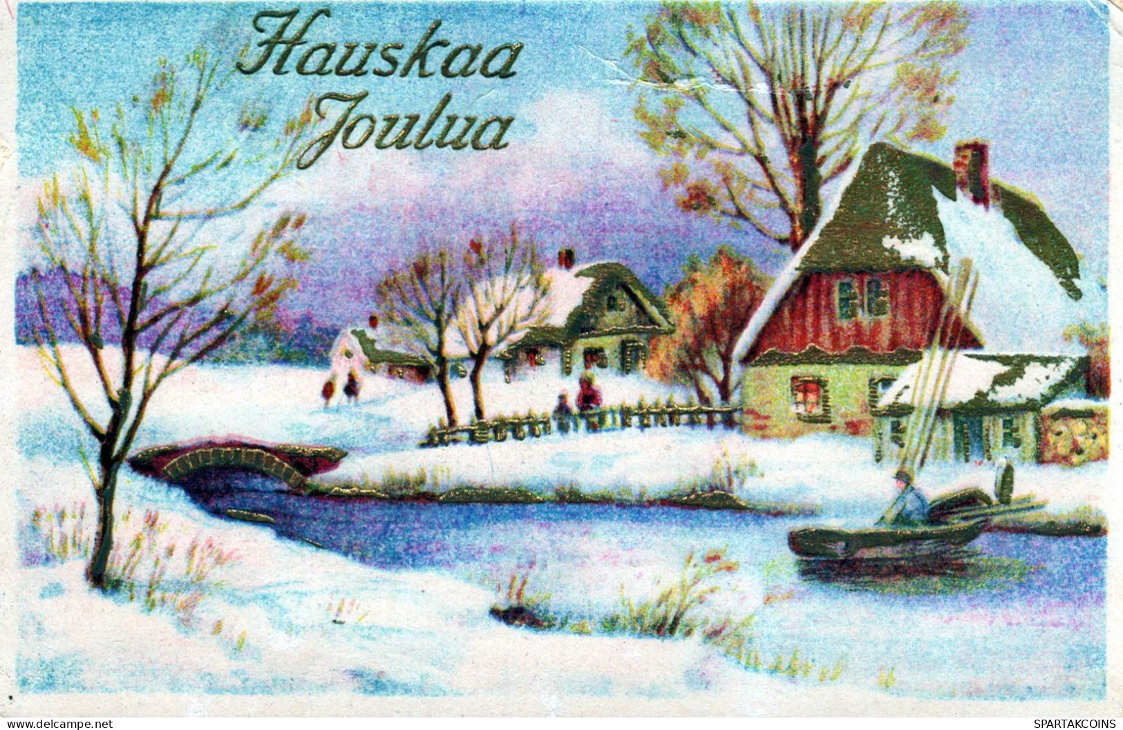 Buon Anno Natale CANDELA Vintage Cartolina CPSMPF #PKD043.IT - Neujahr
