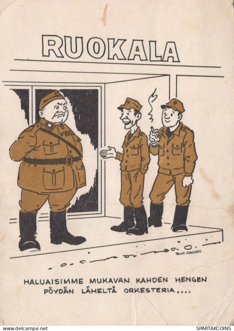 SOLDATI UMORISMO Militaria Vintage Cartolina CPSM #PBV952.IT - Humoristiques